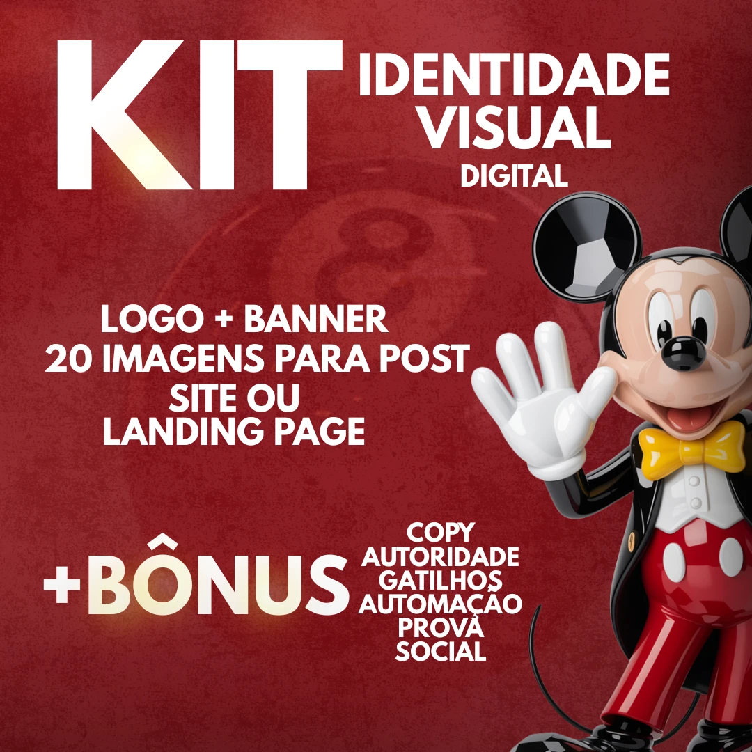 Kit Identidade Visual - Logotipo/Banner Site e 20 posts