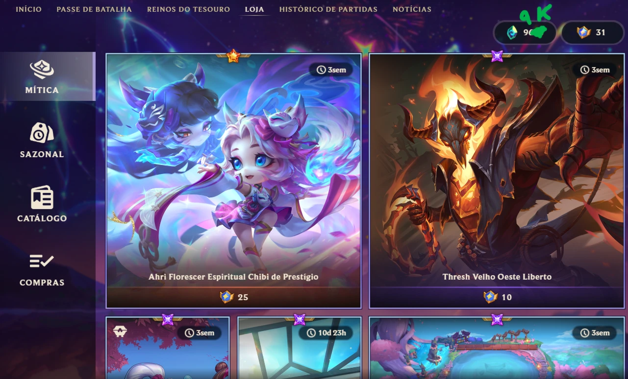 Conta League Of Legends - Tft > 31 Medalhões