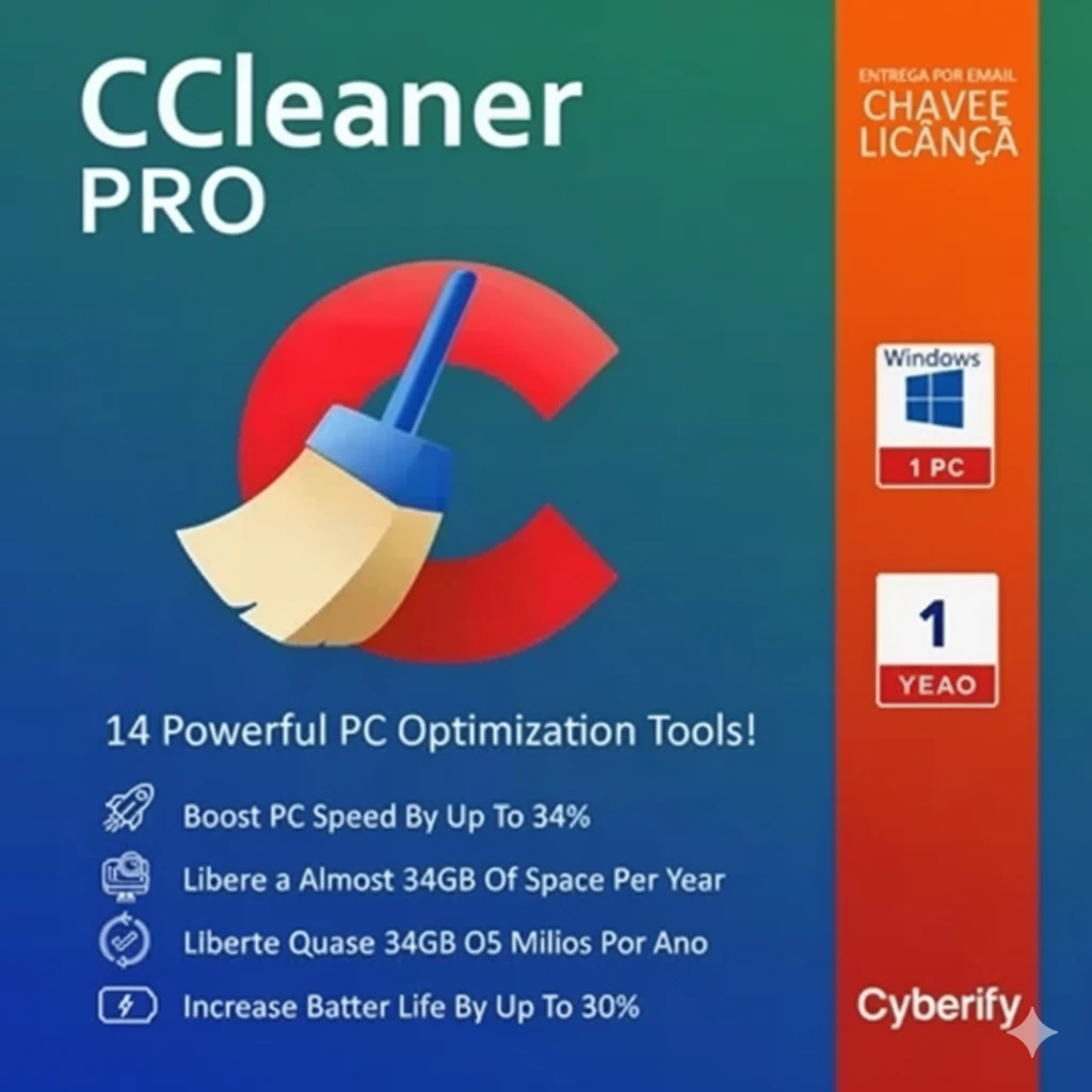 CCleaner Professional 2025 –C/ Nota Fiscal