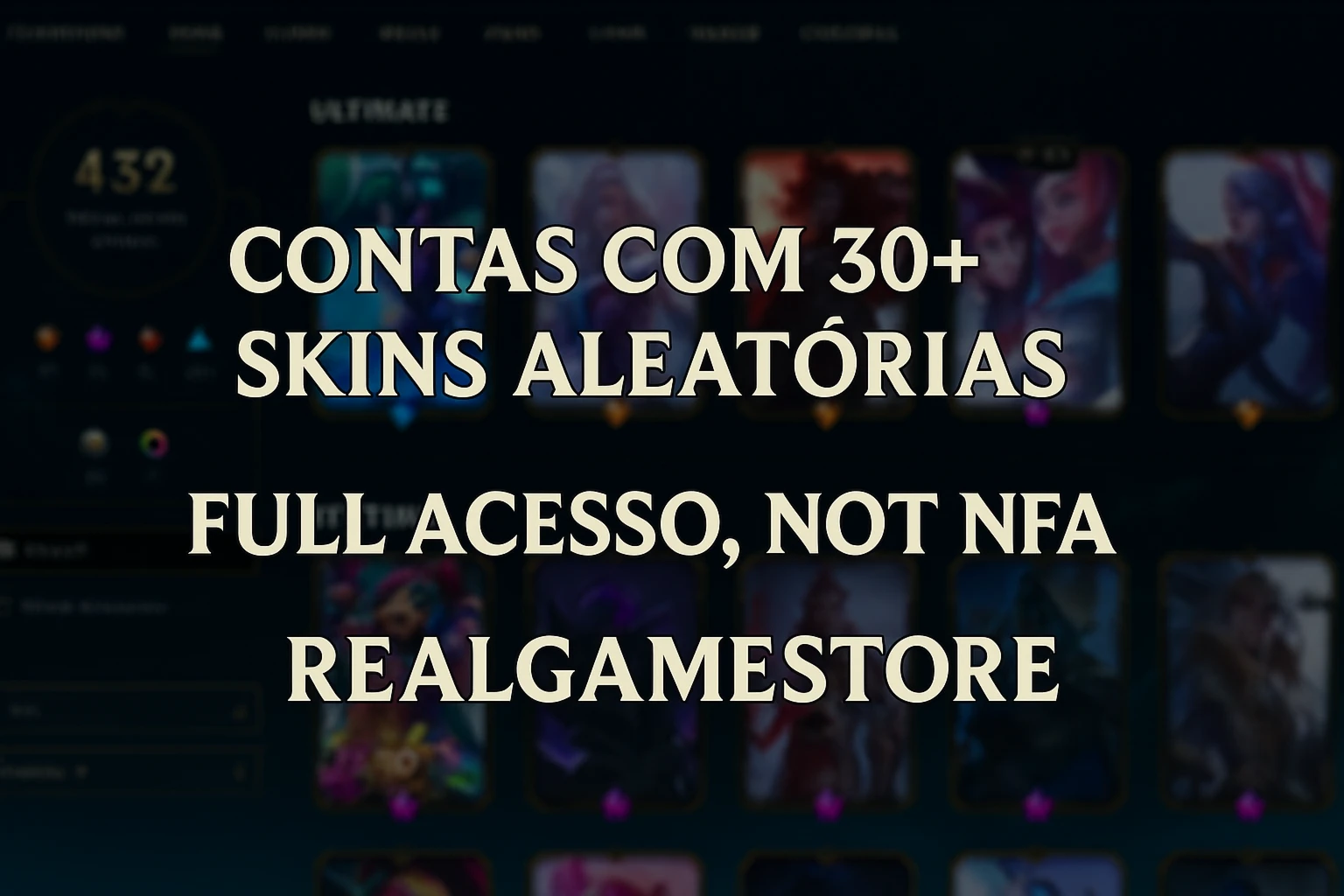 Contas Com 30+ Skins Aleatórias (Acc Full Acesso, Não É Nfa)
