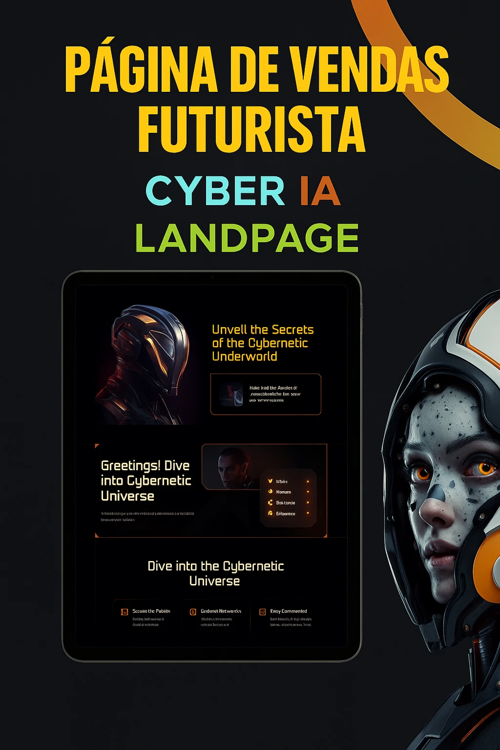 🚀 Página De Vendas Futurista - Cyber Ia Landpage