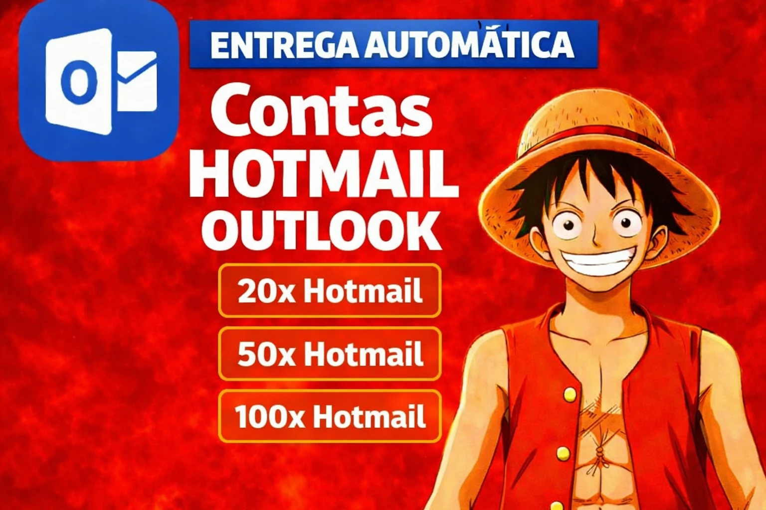 20x Contas Novas Hotmail/Outlook (SEM SMS)