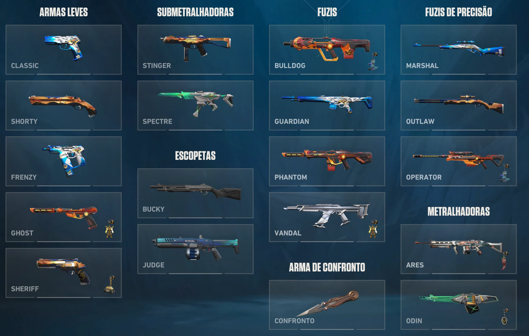 Conta Valorant com skins / SEM ELO / MMR PLATINA 2