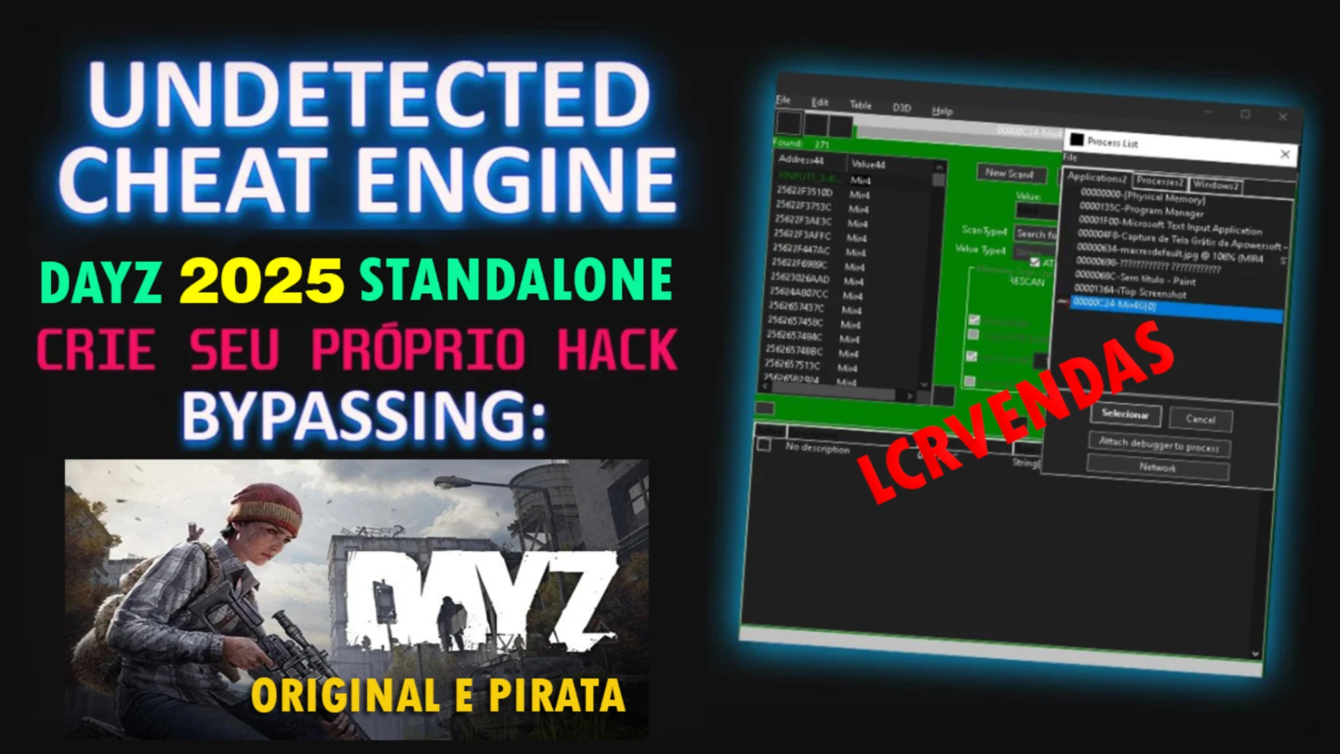 Cheat Engine Para Criar Seu Cheat No Dayz Original e Pirata