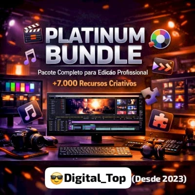 🎬 Pacote Platinum de Edição de Vídeo – Biblioteca Vitalícia