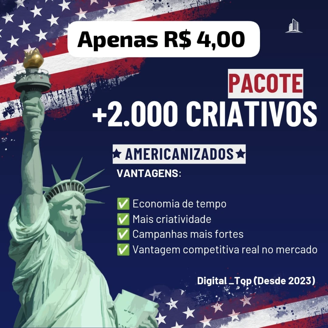 ⭐🤑🇺🇸 +2000 Criativos Americanos