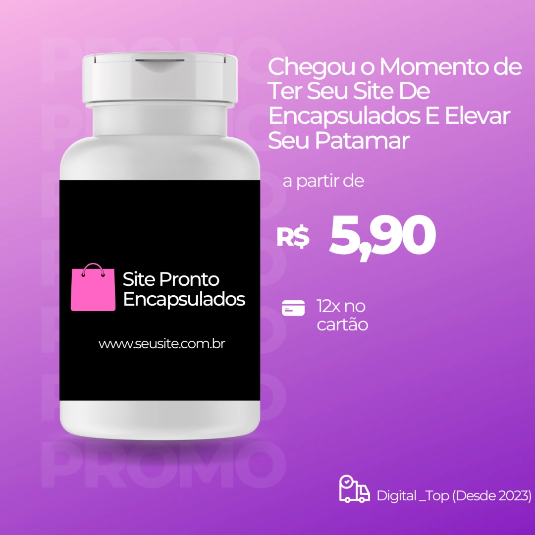 Site de encapsulados: Comece a vender diariamente💊💉