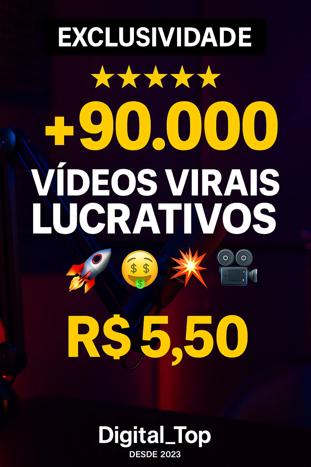 🎥💥🙅‍♂️Pacote +90.000 Vídeos E Cortes Virais Lucrativos 🤑