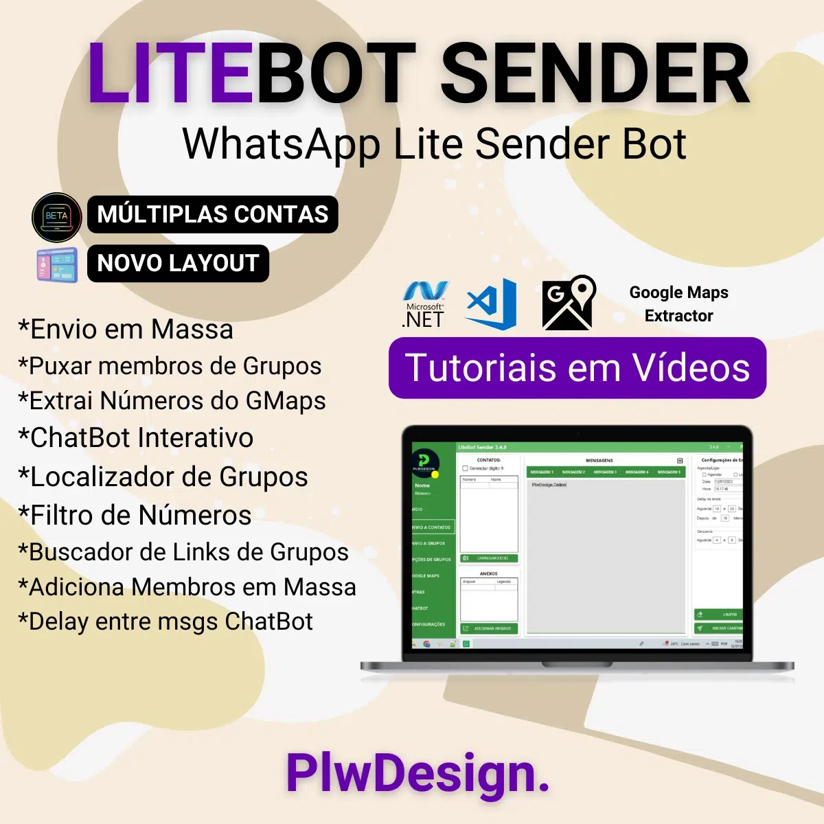 🟢🤖💻LiteBot (2024) WA[pp] Marketing Bulk Sender 3.8.4