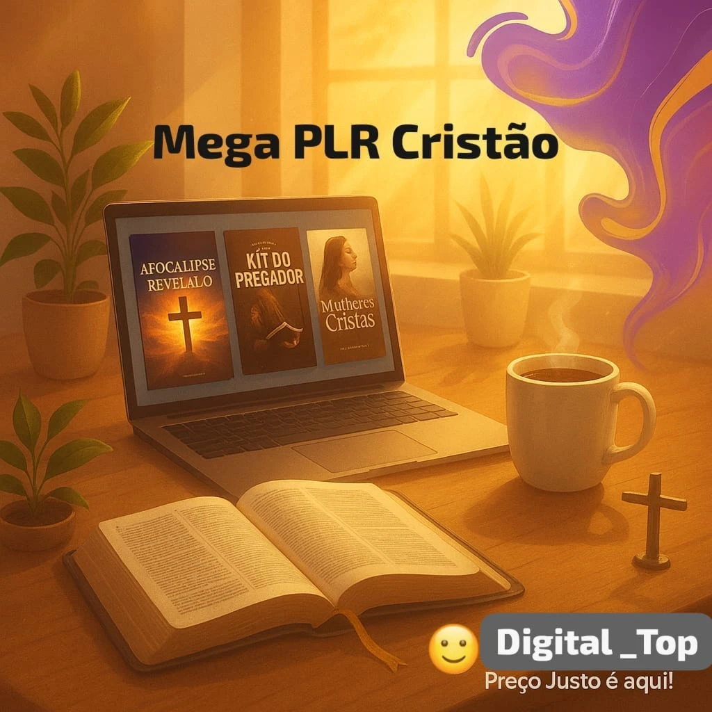 ✨🙏📖 MEGA PACOTE PLR CRISTÃO 🕊️ Fé, Estudo e Transformação