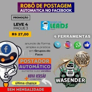 Robô de vendas, respostas automáticas e divulgação