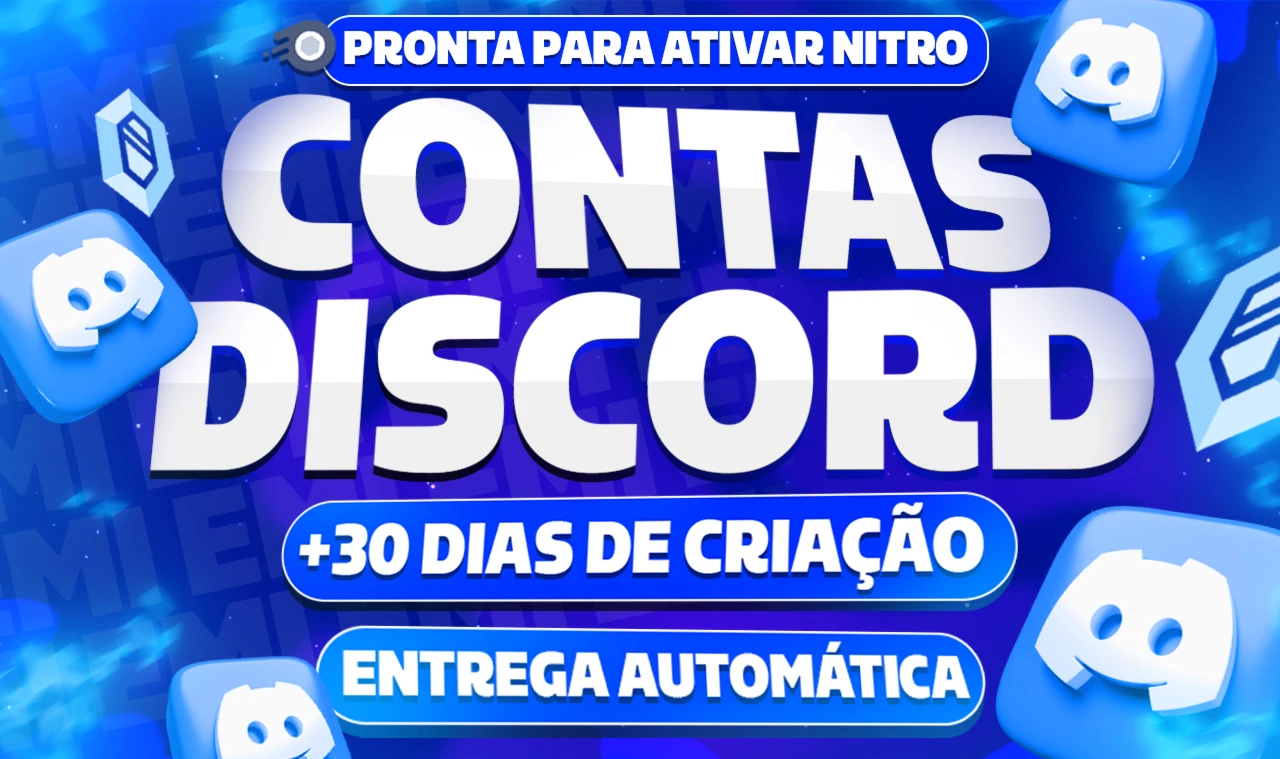 Conta Discord +30 Dias Para Ativar Nitro