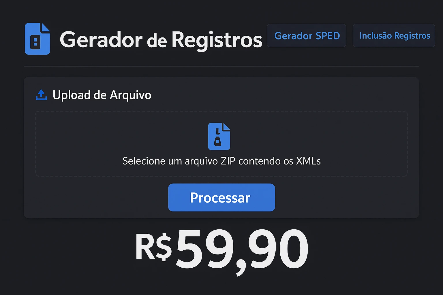 Gerador de SPED a partir do XML de Notas
