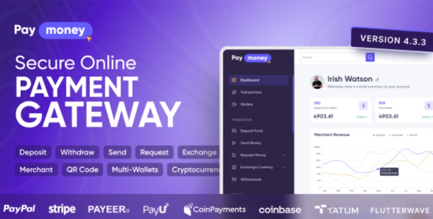 PayMoney - Script Plataforma de Banco Digital Fintech (SaaS)