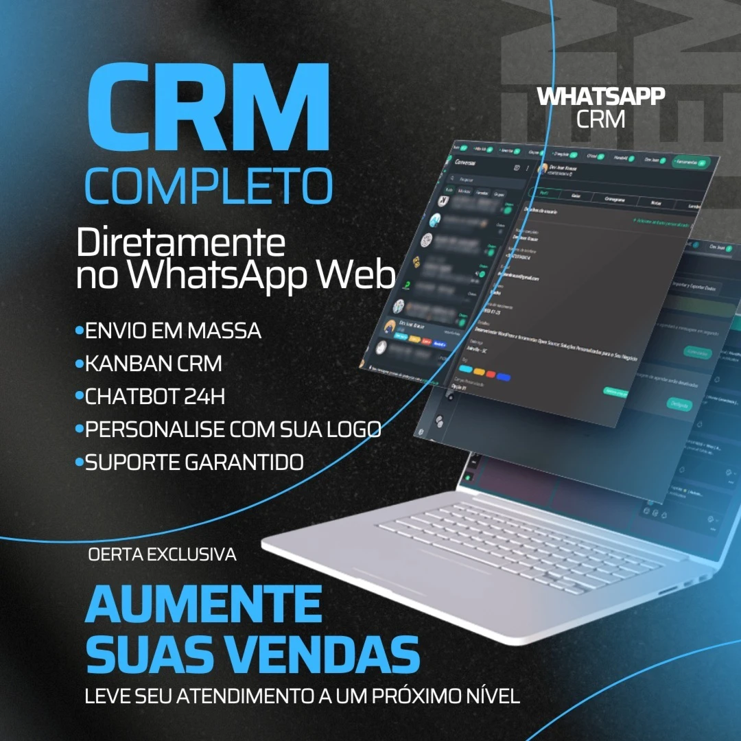 Extensão Wacrm + 6 Brindes Incríveis!!!!  ( Licença Anual )