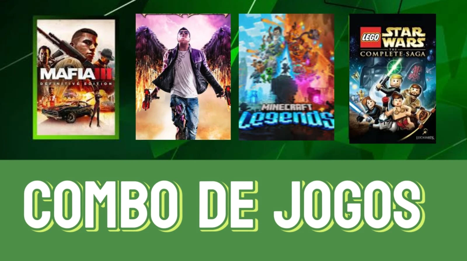 Doação Combo de Jogos PC e Xbox (Minecraft, Máfia e Mais)