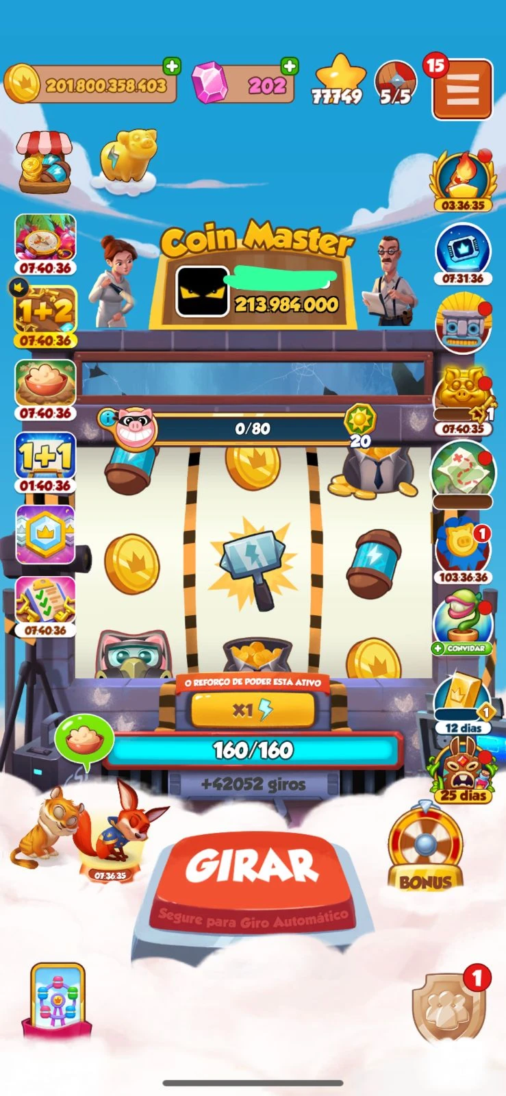 Conta Coin Master
