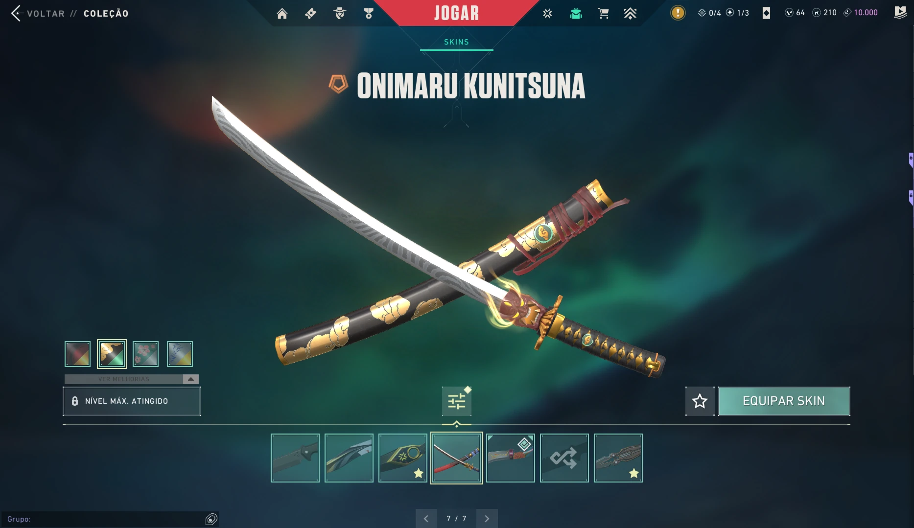 Conta Valorant Platina 1 Pacote Oni