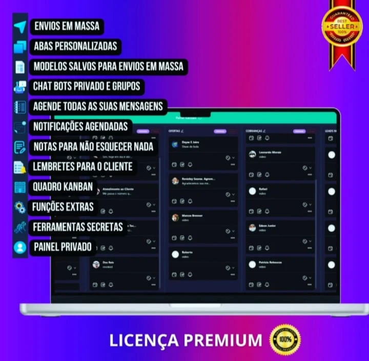 Painel CRM com código fonte para você revender