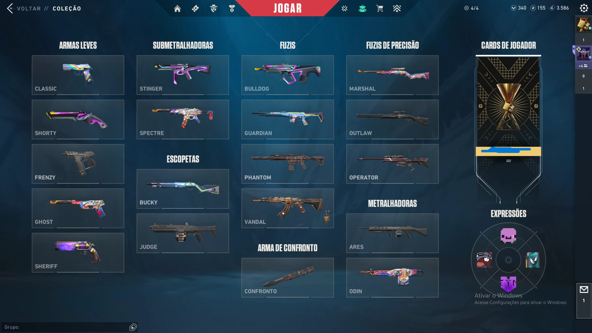 Conta Valorant Full Acesso! Com Bastante Skins
