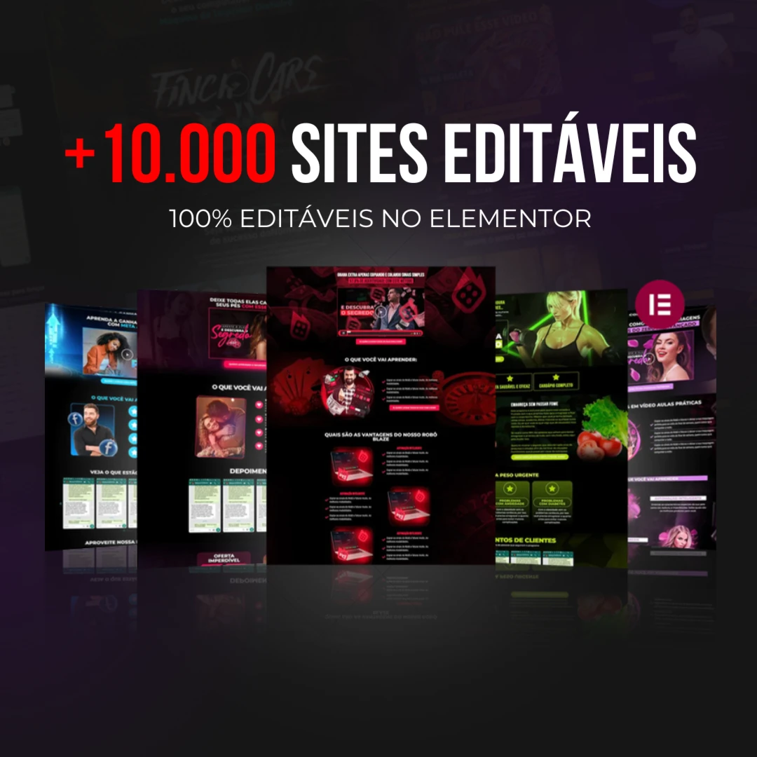 +10 Mil Sites Editáveis No Elementor