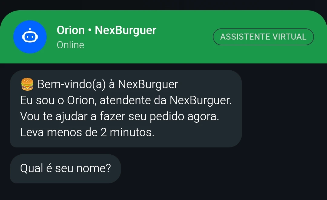 ORION | Plataforma de Atendimento Automático 24/7 com Dash