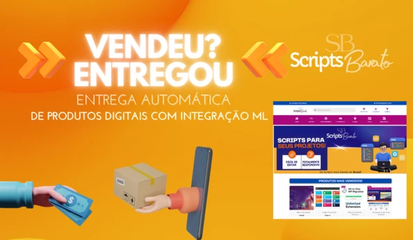 Site com Entrega de Produtos Digitais Automático+Gateway ML