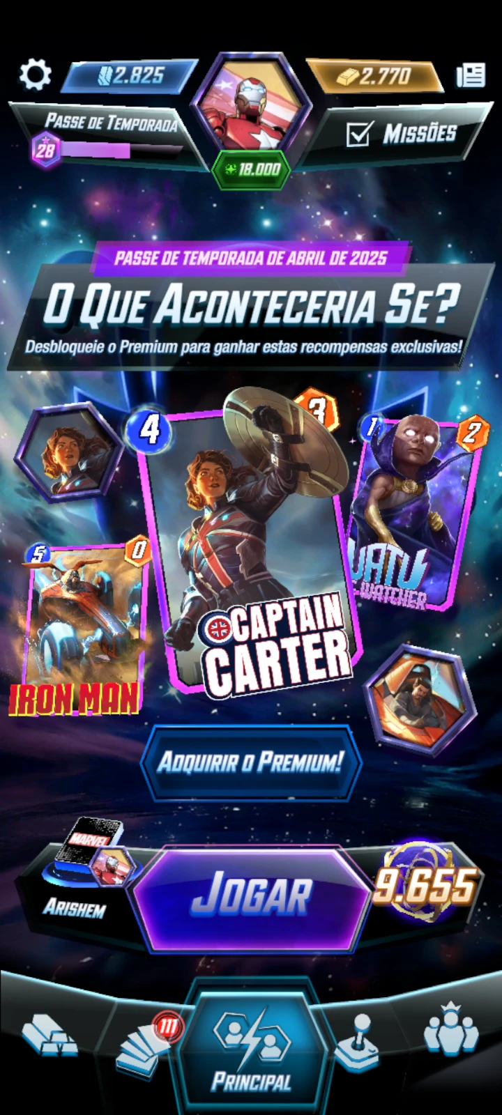 Conta Marvel Snap