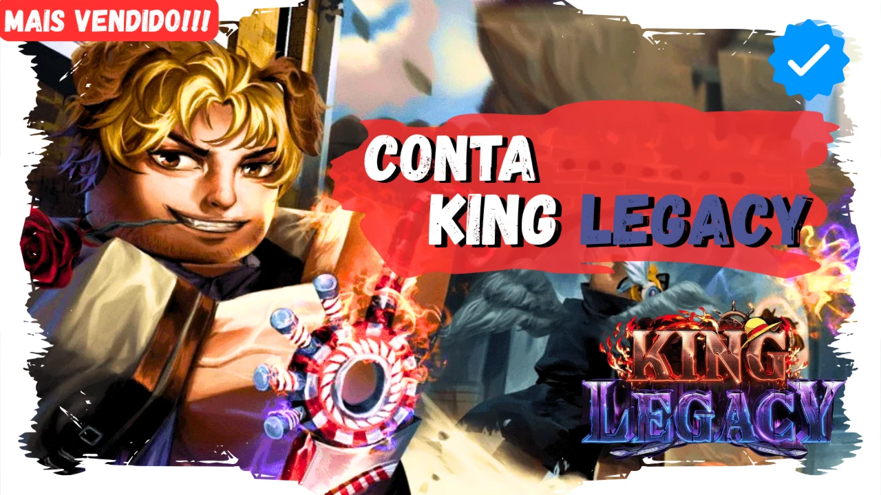Conta King Legacy 50k: Lvl 4800+Itens épicos+Gemas aleatória