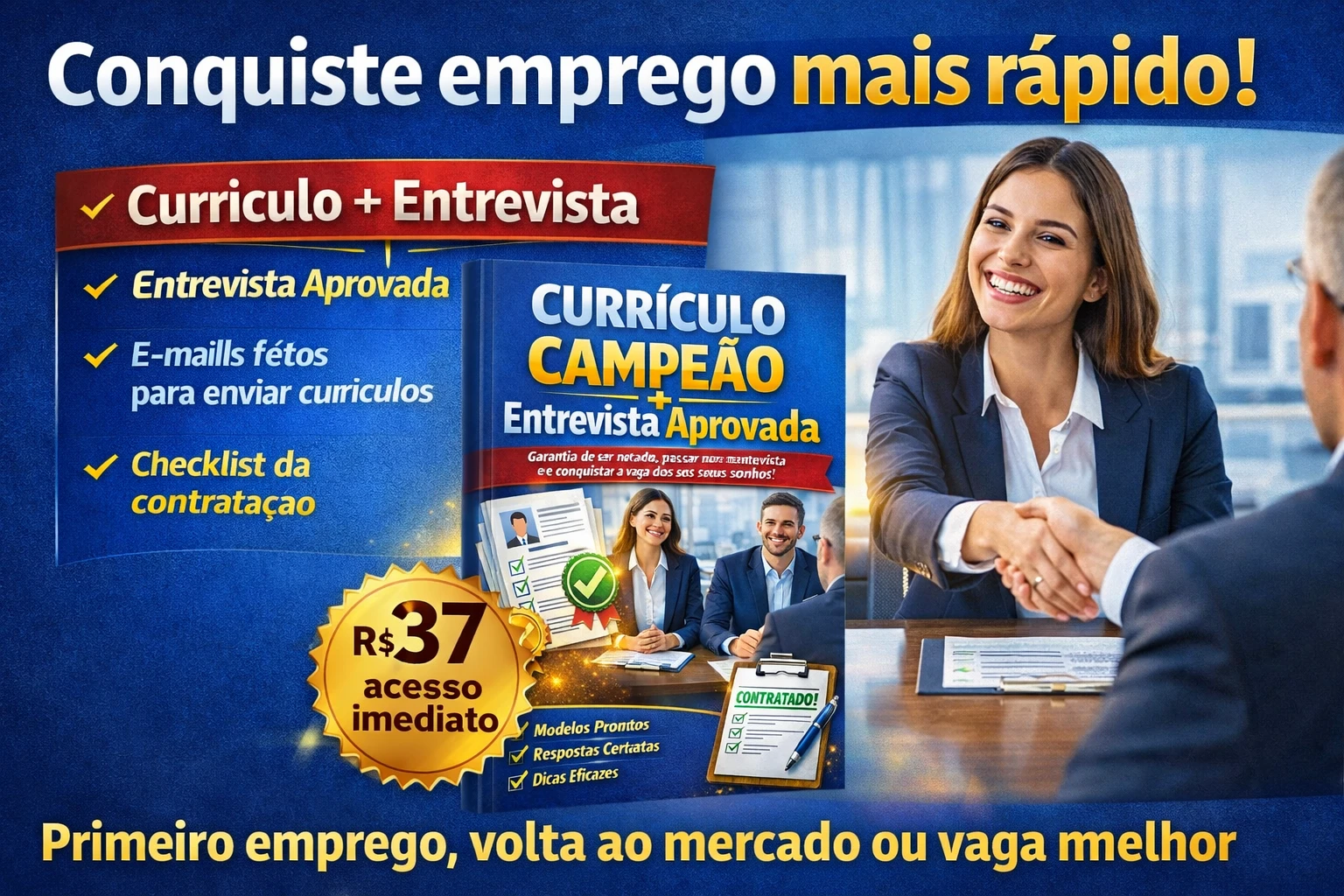 PACOTE PREMIUM Currículo Campeão + Entrevista Aprovada