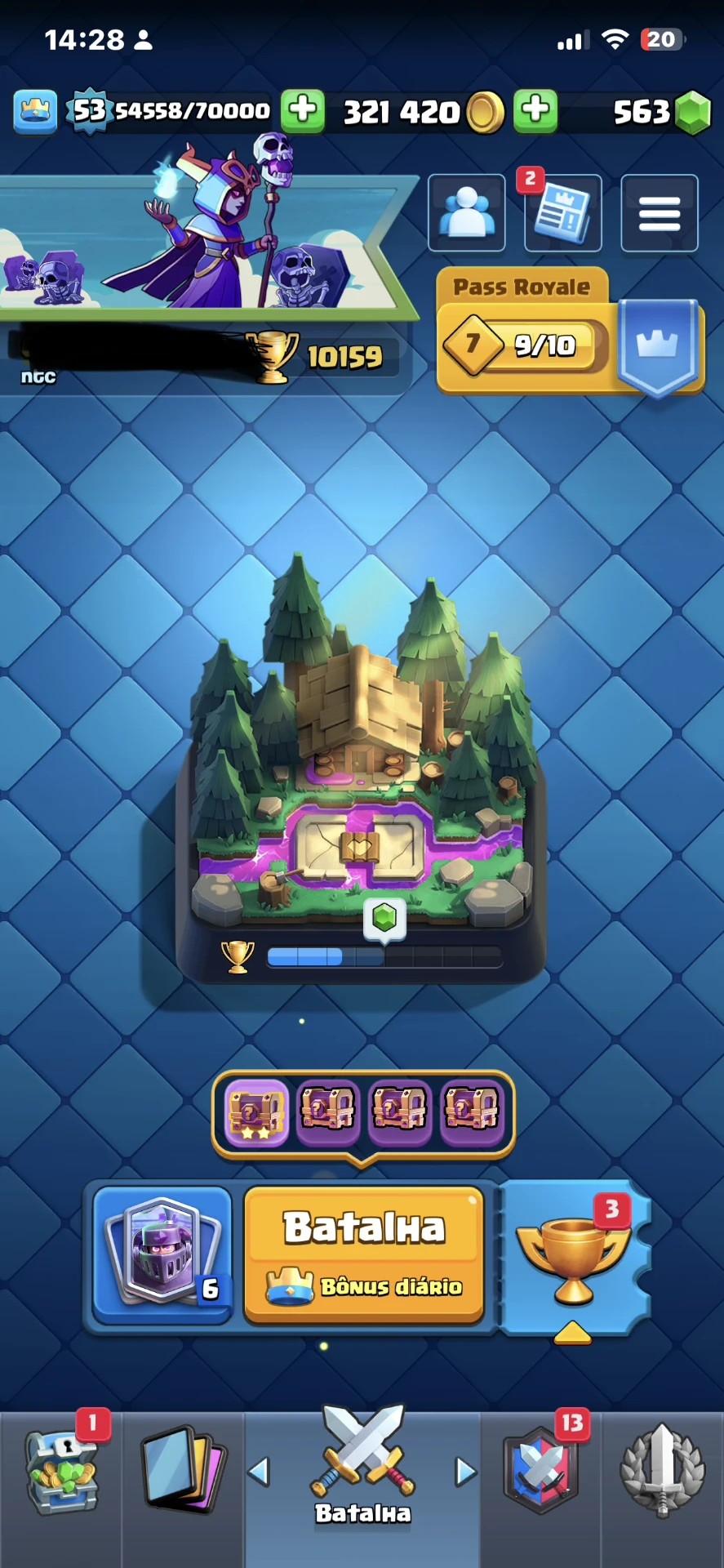 Conta de Clash Royale de 10k