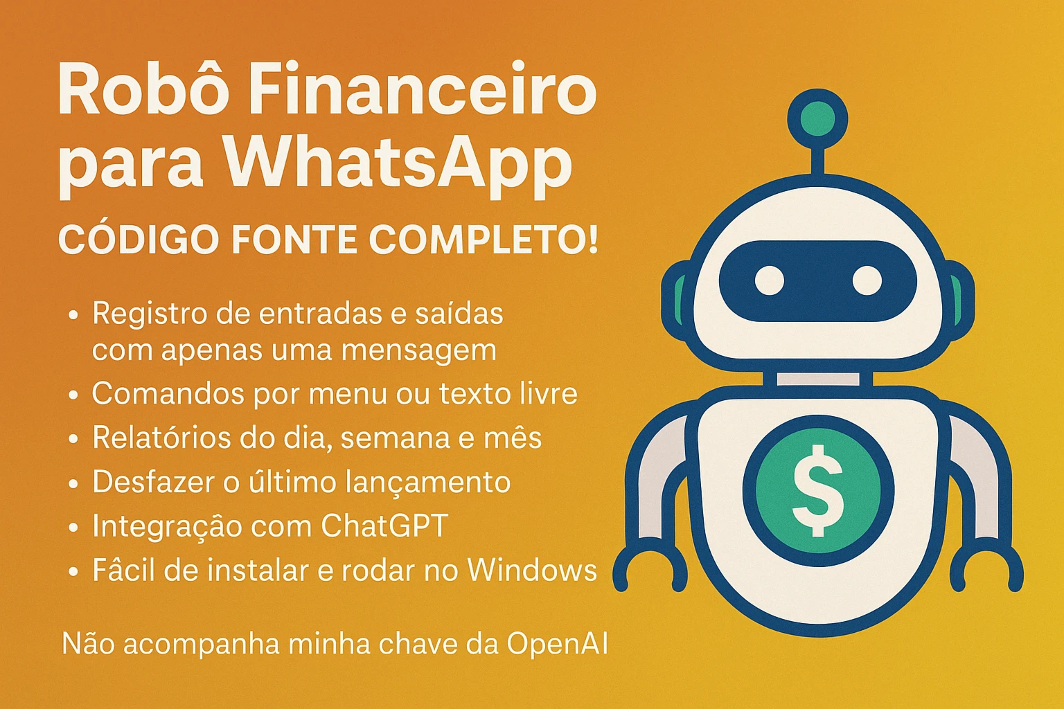 Código Fonte Robô Financeiro para  [conteúdo removido] App com IA