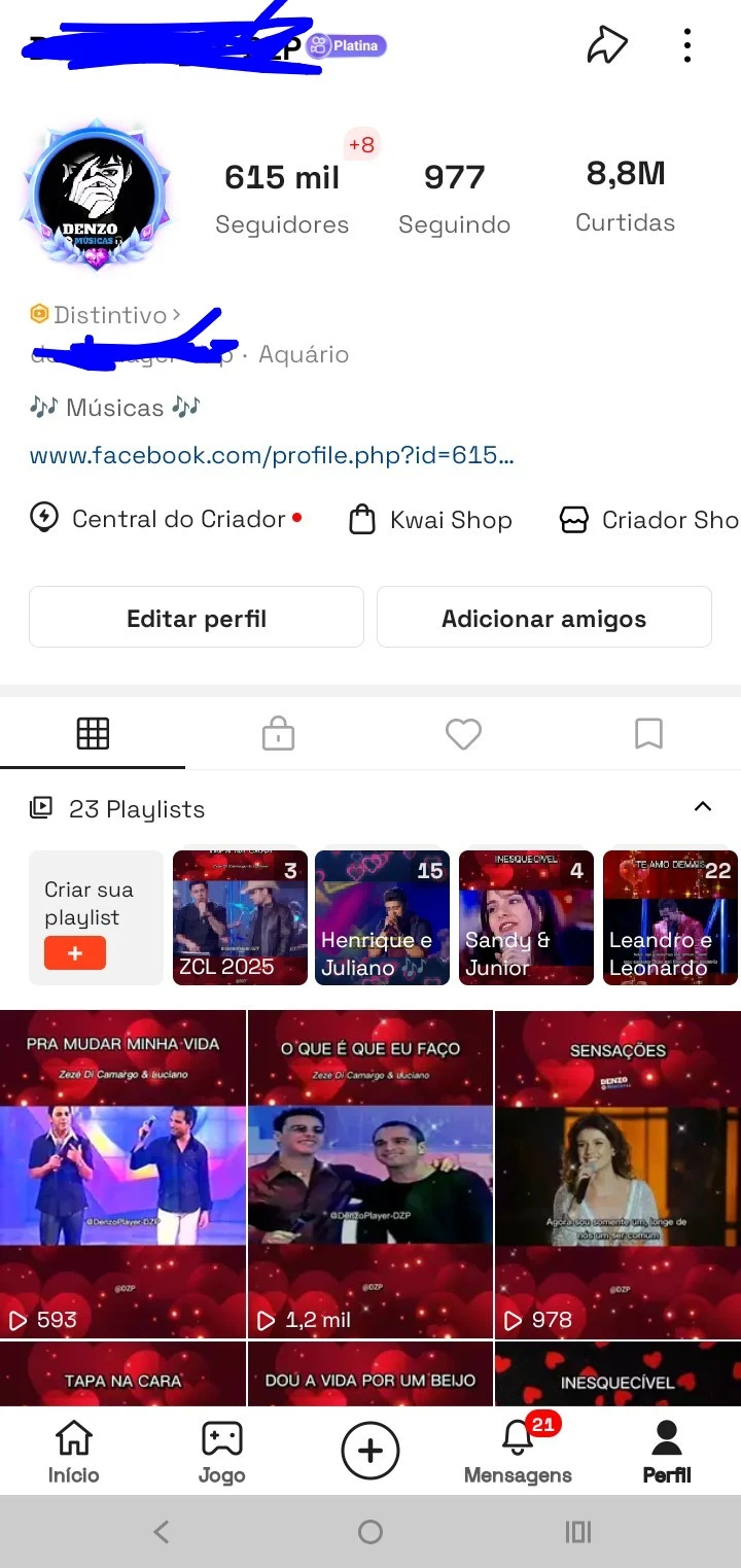 ✅️Conta Kwai 615k ✅️ Promoção