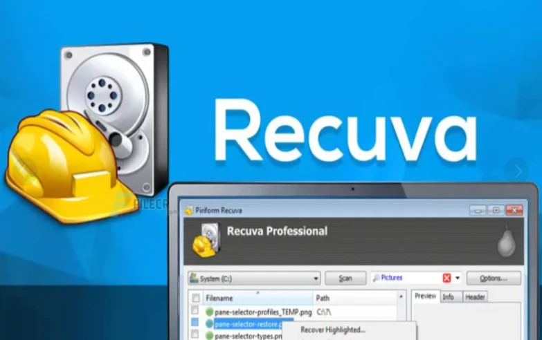 Recuva Profissional-  recuperação de arquivos