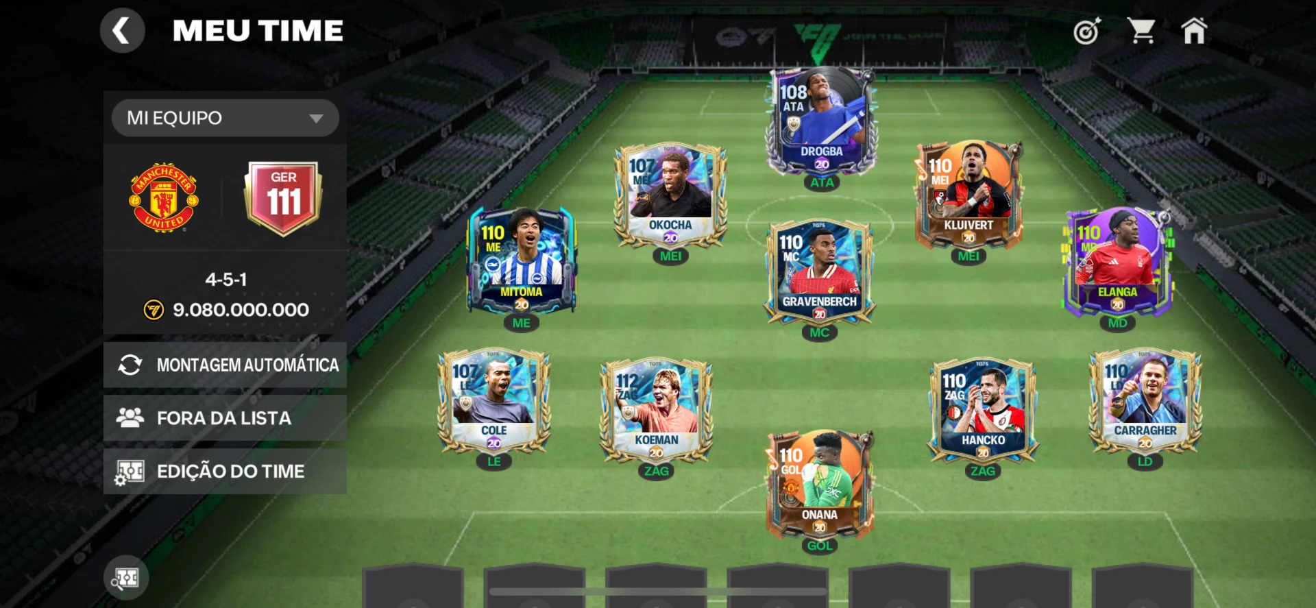 Conta de FIFA Mobile GER 111