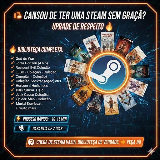 [ Jogos Na Sua Steam] - +900 Jogos Direto Em Sua Conta Steam