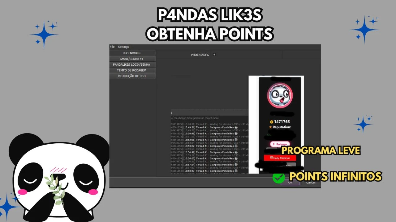 Programa para obter points+PL