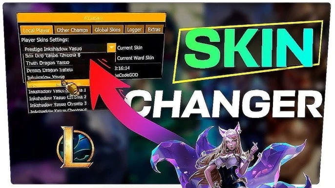 🎨 League Skin Changer 2025 – Troque Skins, Wards e etc... +