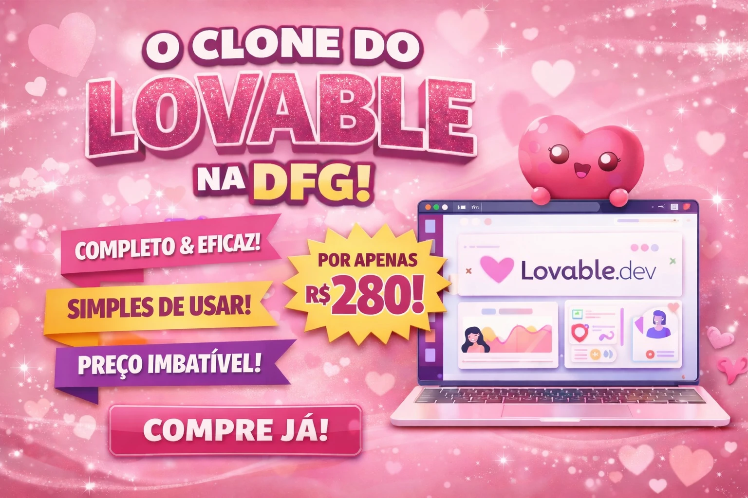 Clone do Lovable.dev na DFG – Plataforma Pronta para Vender