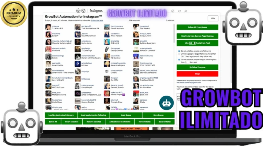 Growbot Instagram Premium VITALICIO Atualizado