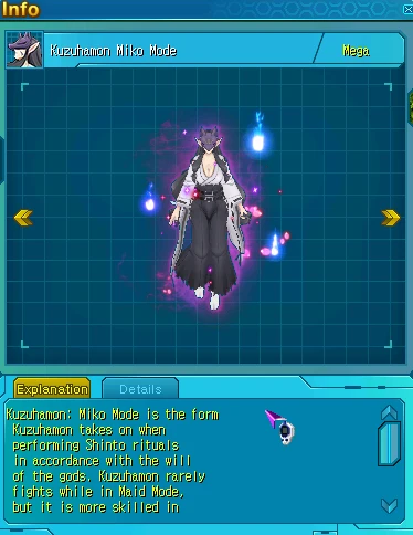 Red Card Kuzuhamon Miko Mode no DRO (Digimon RPG Online)