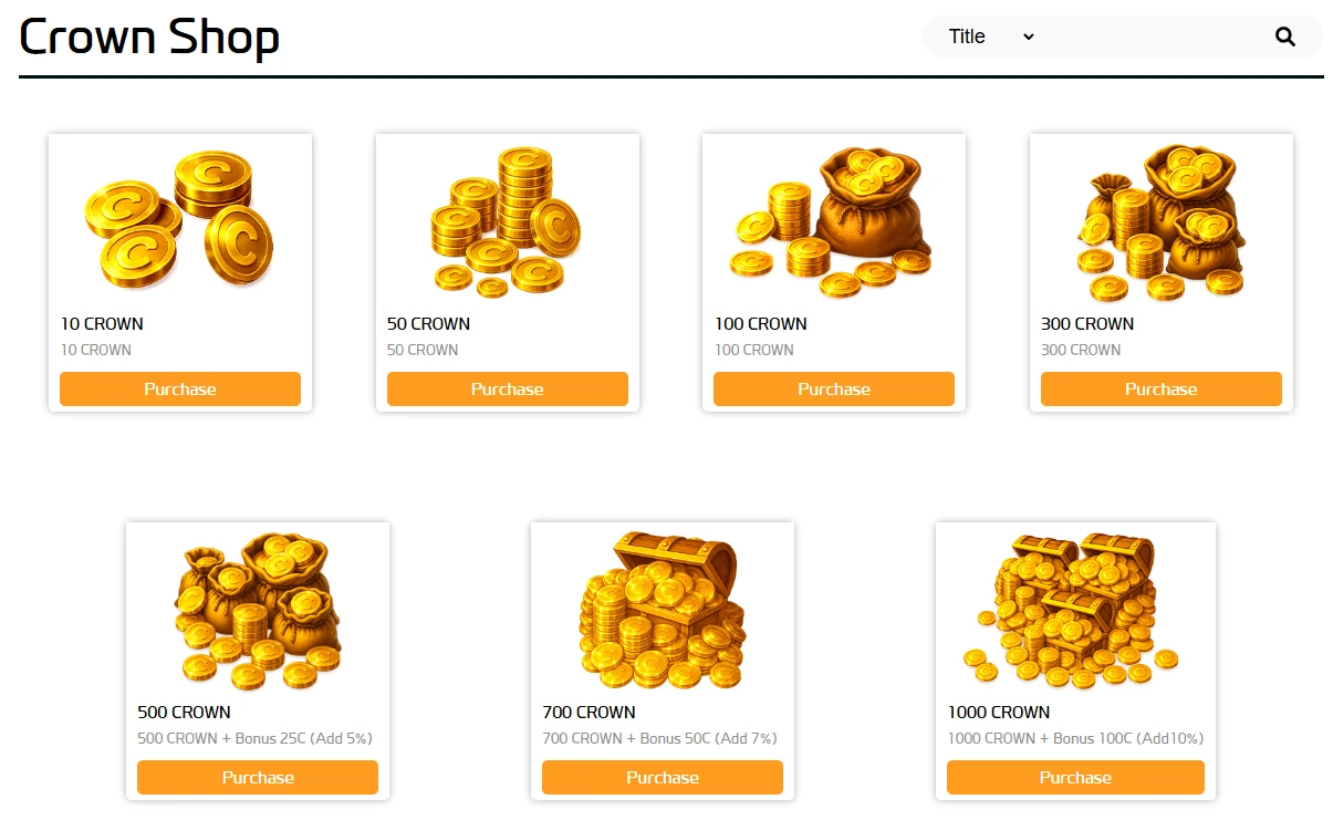 Crowns no DRO (Digimon RPG Online)