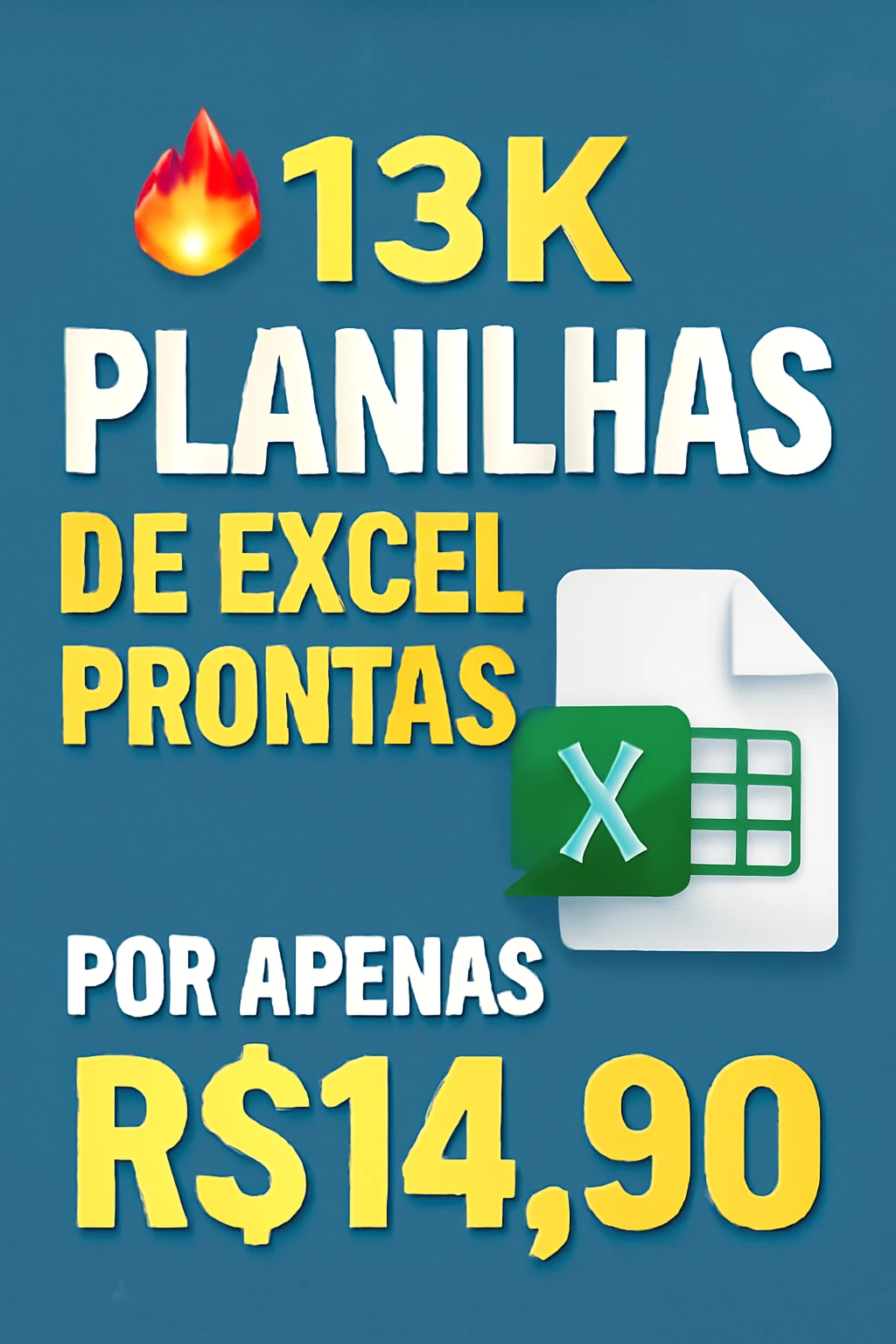 13k Planilhas Excel Prontas por R$ 14,90 – Aproveite Agora!