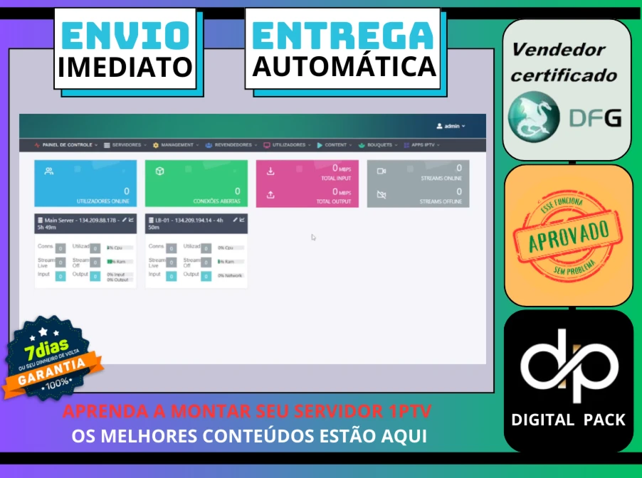 Script Painel de gerenciamento de listas 1PTV