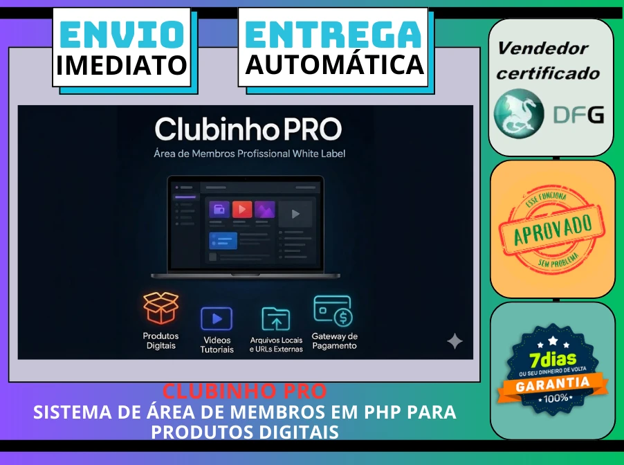 CLUBINHO PRO – Sistema de Área de Membros em PHP