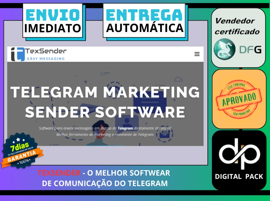 Texsender - O Melhor Softwear De Comunicação Telegram