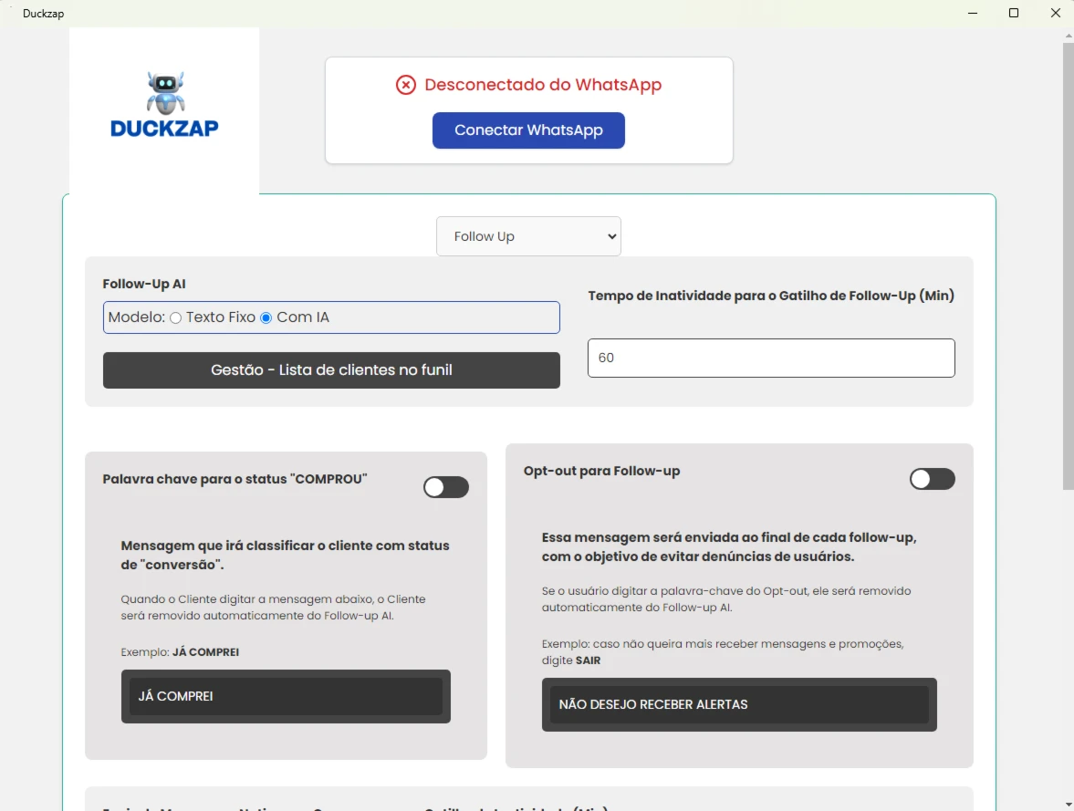 Software de automaçao Duckzap SaaS (Anual)