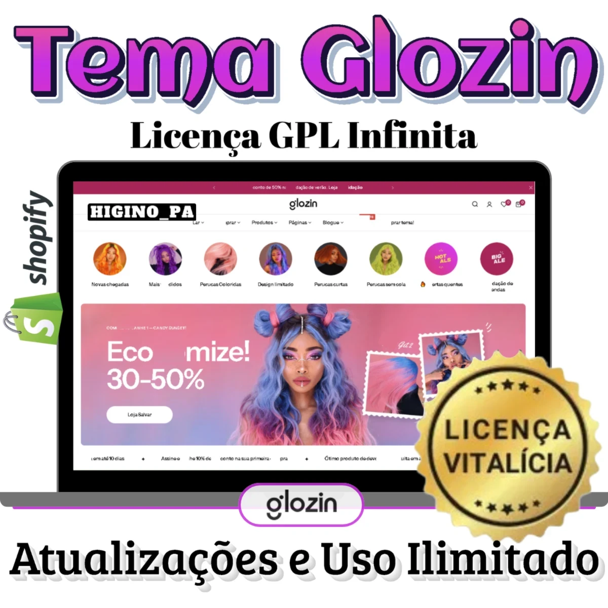 Tema Shopify Multiuso Glozin