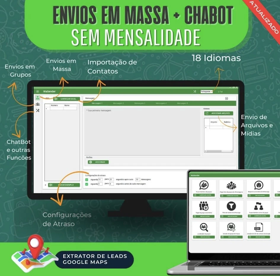Wasender + Gerador de Licenças - Última Versão 🚀