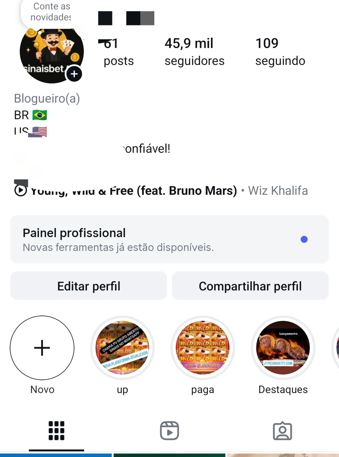 Conta Instagram 48k nicho gamer
